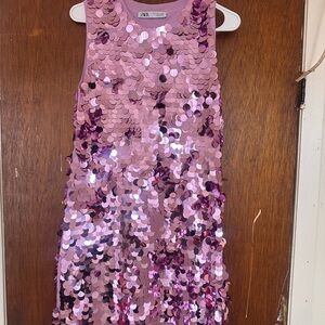 ZARA SHORT SEQUIN DRESS